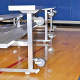 Bleacher 4 Row 7½' Tip & Roll Portable Aluminum Bleacher - BLCH-475TRG