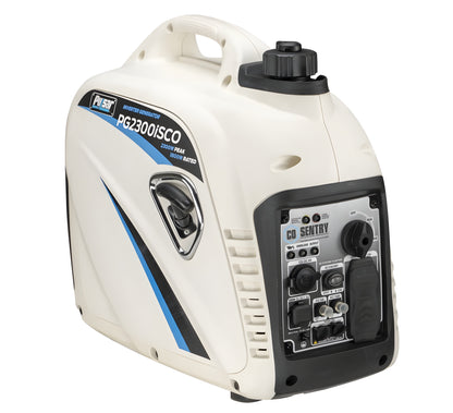 Pulsar PG2300ISCO 2,300-Watt Quiet Gasoline Powered Inverter Generator with CO Shutdown Sensor - PowerGen USA - PG2300ISCO