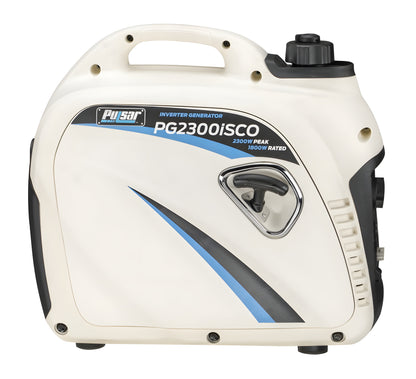 Pulsar PG2300ISCO 2,300-Watt Quiet Gasoline Powered Inverter Generator with CO Shutdown Sensor - PowerGen USA - PG2300ISCO