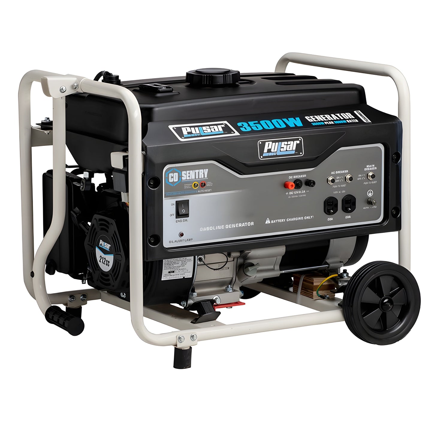 Pulsar PG3500MRCO 3,500-Watt Gasoline Powered Generator with CO Shutdown Sensor and Mobility Kit - PowerGen USA - PG3500MRCO
