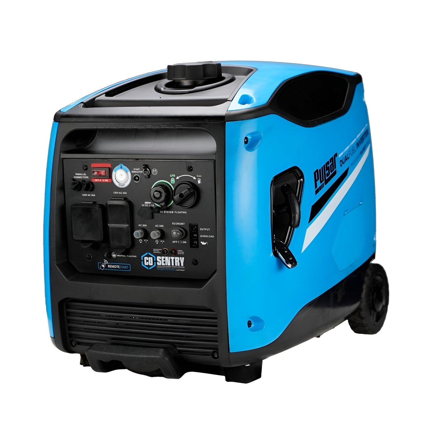 Pulsar PG4500BISRCO 4,500-Watt Remote Start Dual-Fuel Inverter Generator with CO Shutdown Sensor - PowerGen USA - PG4500BISRCO