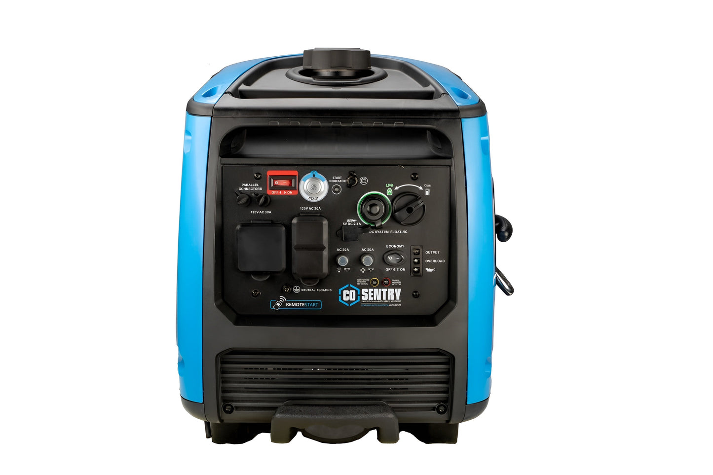 Pulsar PG4500BISRCO 4,500-Watt Remote Start Dual-Fuel Inverter Generator with CO Shutdown Sensor - PowerGen USA - PG4500BISRCO