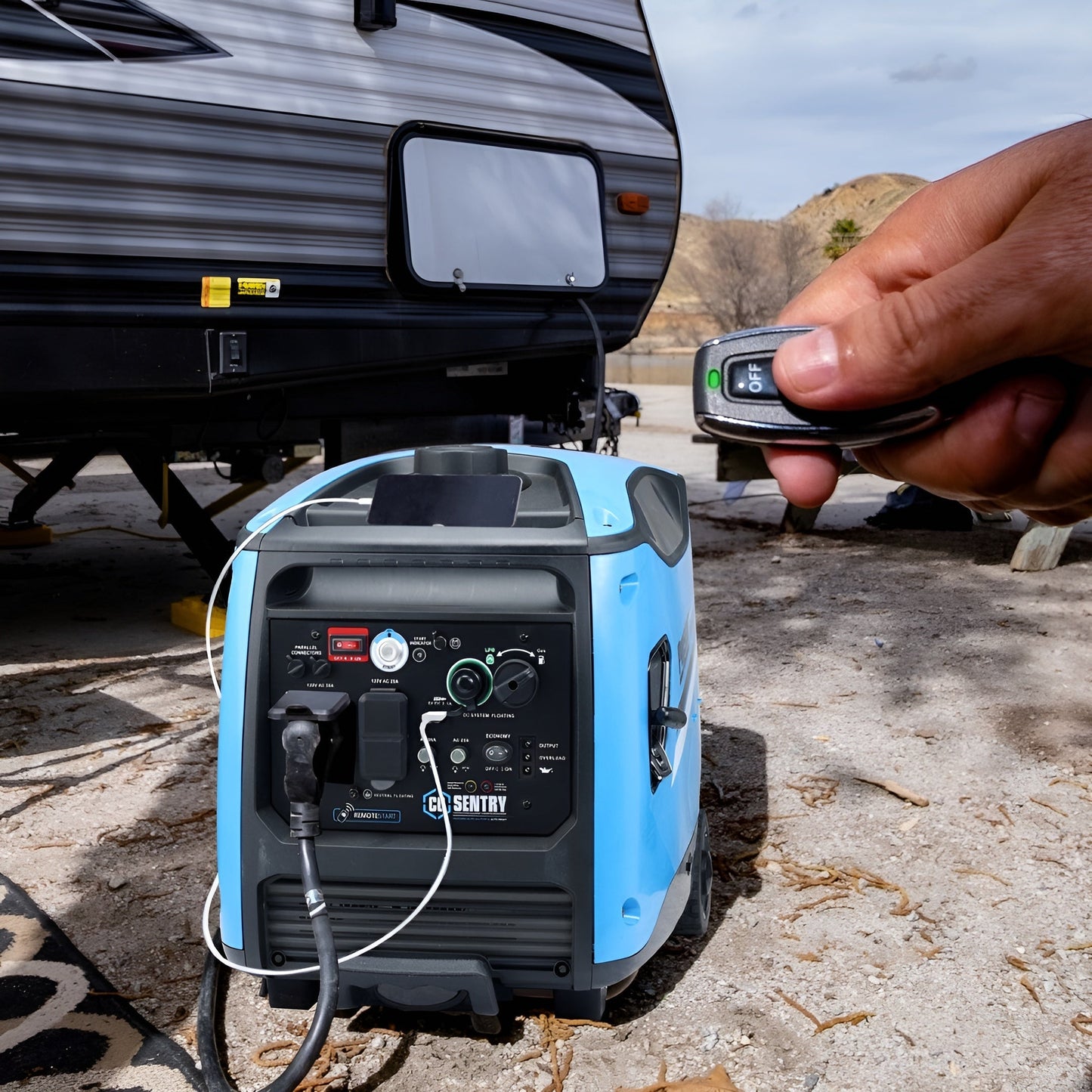 Pulsar PG4500BISRCO 4,500-Watt Remote Start Dual-Fuel Inverter Generator with CO Shutdown Sensor - PowerGen USA - PG4500BISRCO