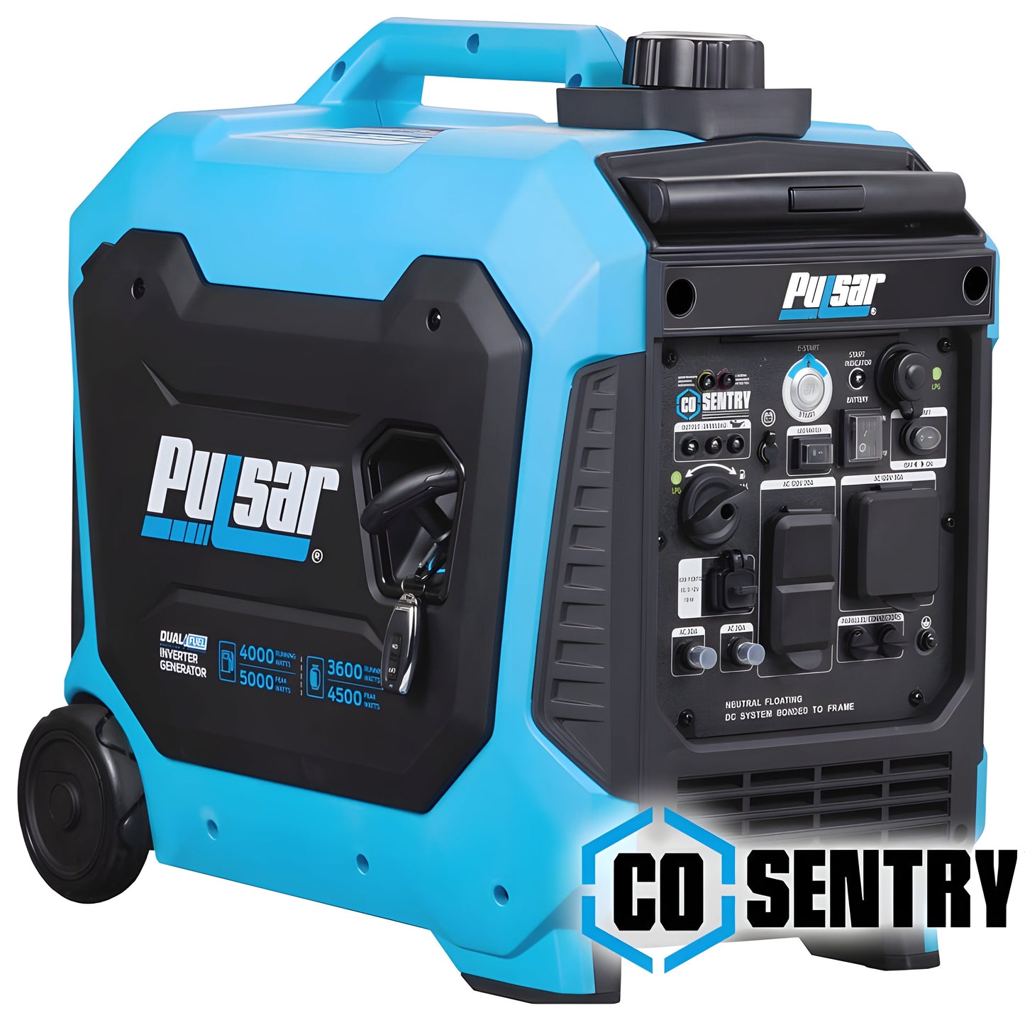 Pulsar PG5000BiSRCO 5000-Watt Dual Fuel Inverter Generator with Remote Start and CO Sentry - PowerGen USPG5000BiSRCOA&nbsp;