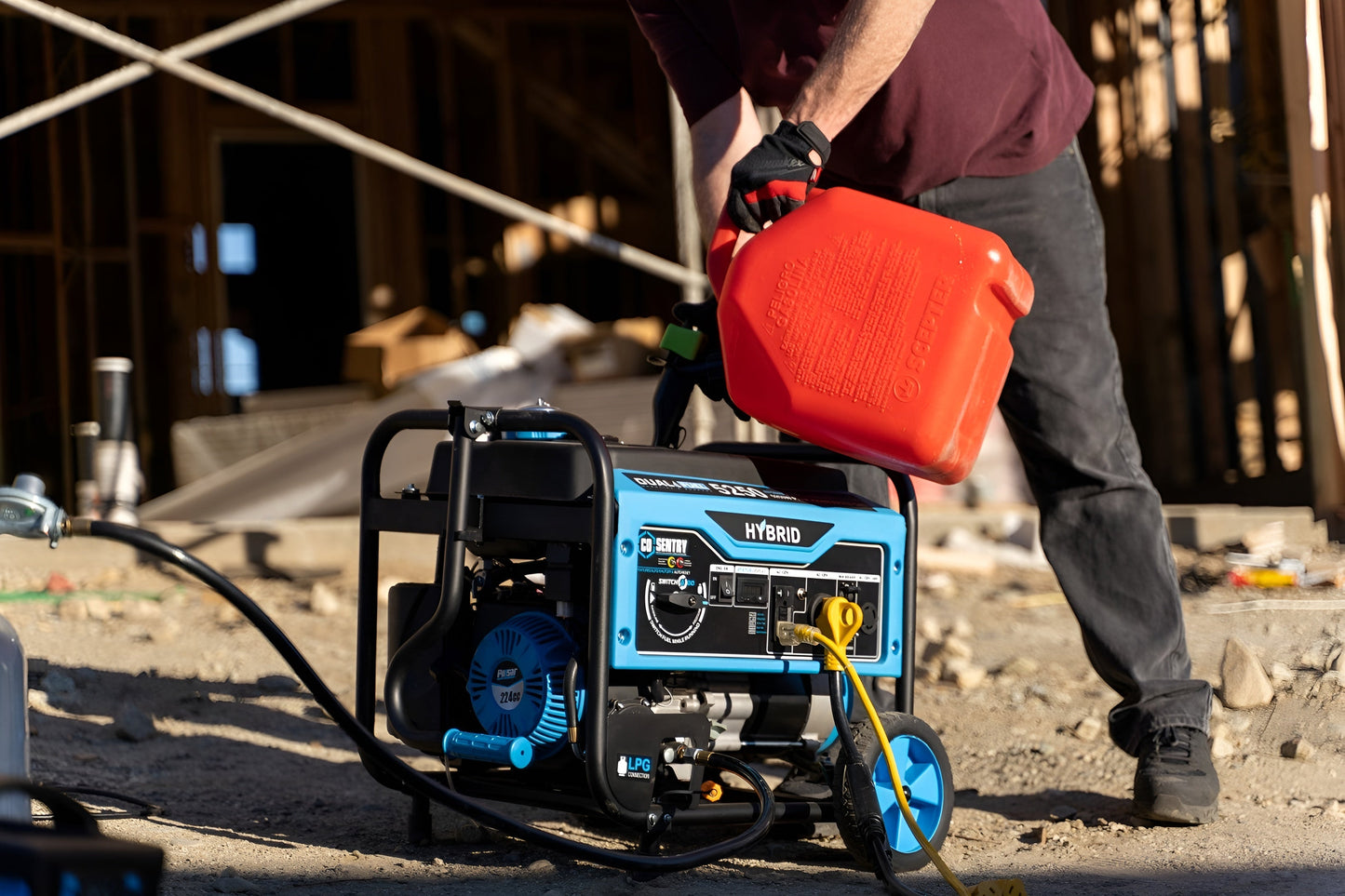 Pulsar PG5250BCO 5,250-Watt Dual-Fuel Generator with CO Shutdown Sensor - PowerGen USA - PG5250BCO