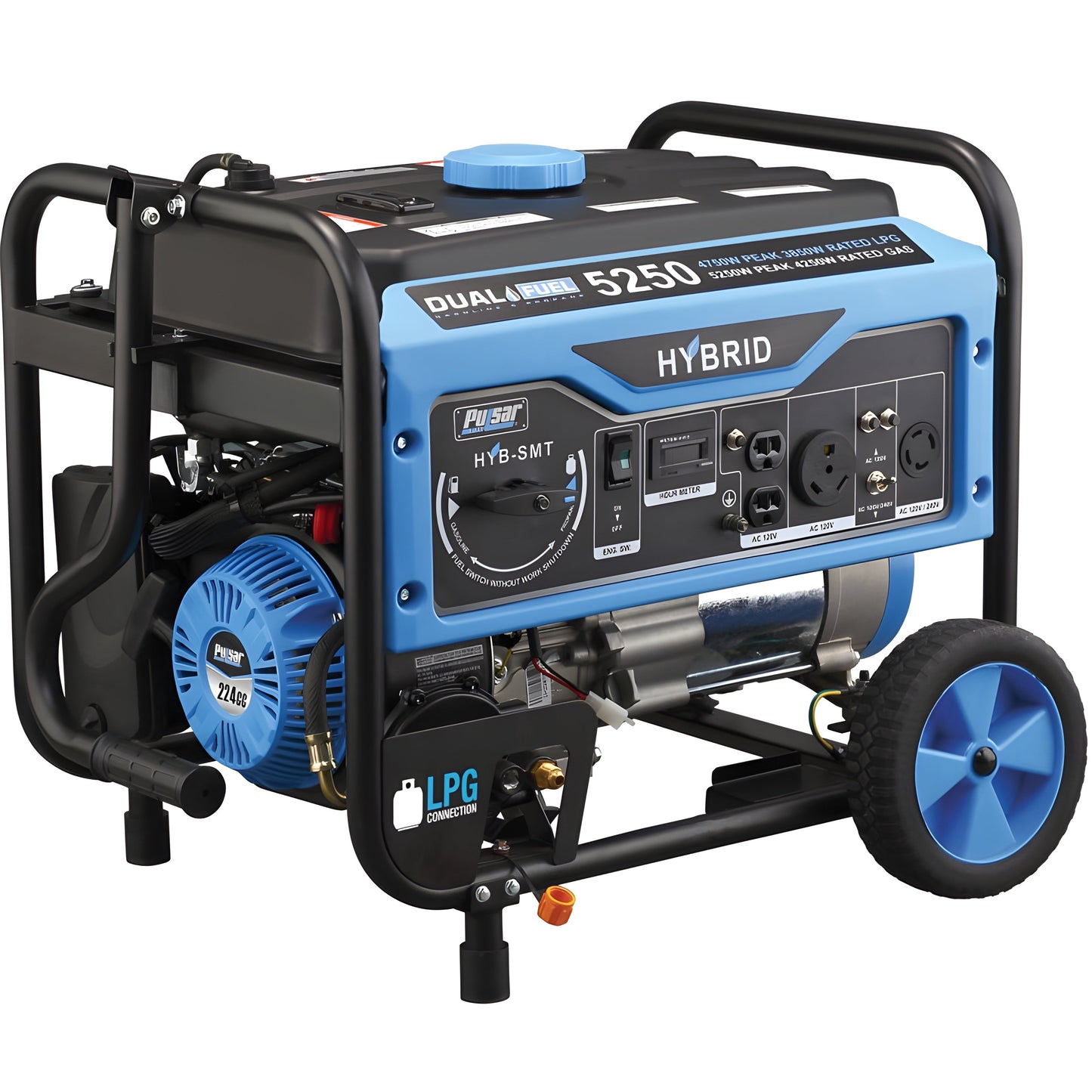 Pulsar PG5250B 5,250 Peak Watt Dual-Fuel Generator - PowerGen USA - PG5250B