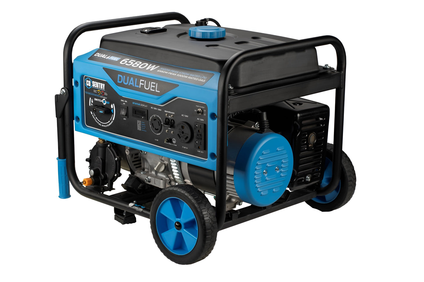 Pulsar PG6580BCO  6,580-Watt Dual-Fuel Generator with CO Alert - PowerGen USA - PG6580BCO
