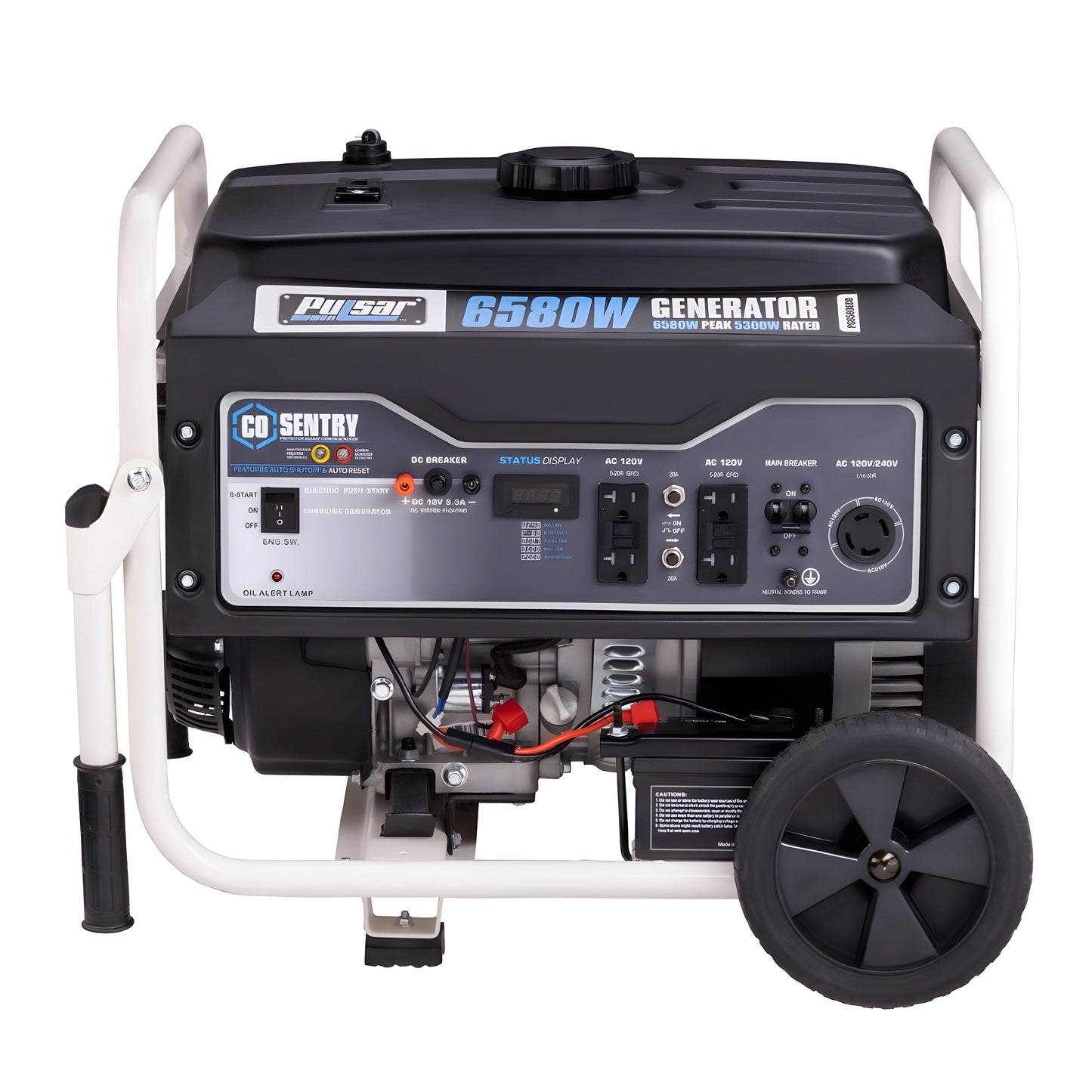 Pulsar PG6580ECO 6,580-Watt Gasoline Powered Generator with CO Shutdown Sensor - PowerGen USA - PG6580ECO