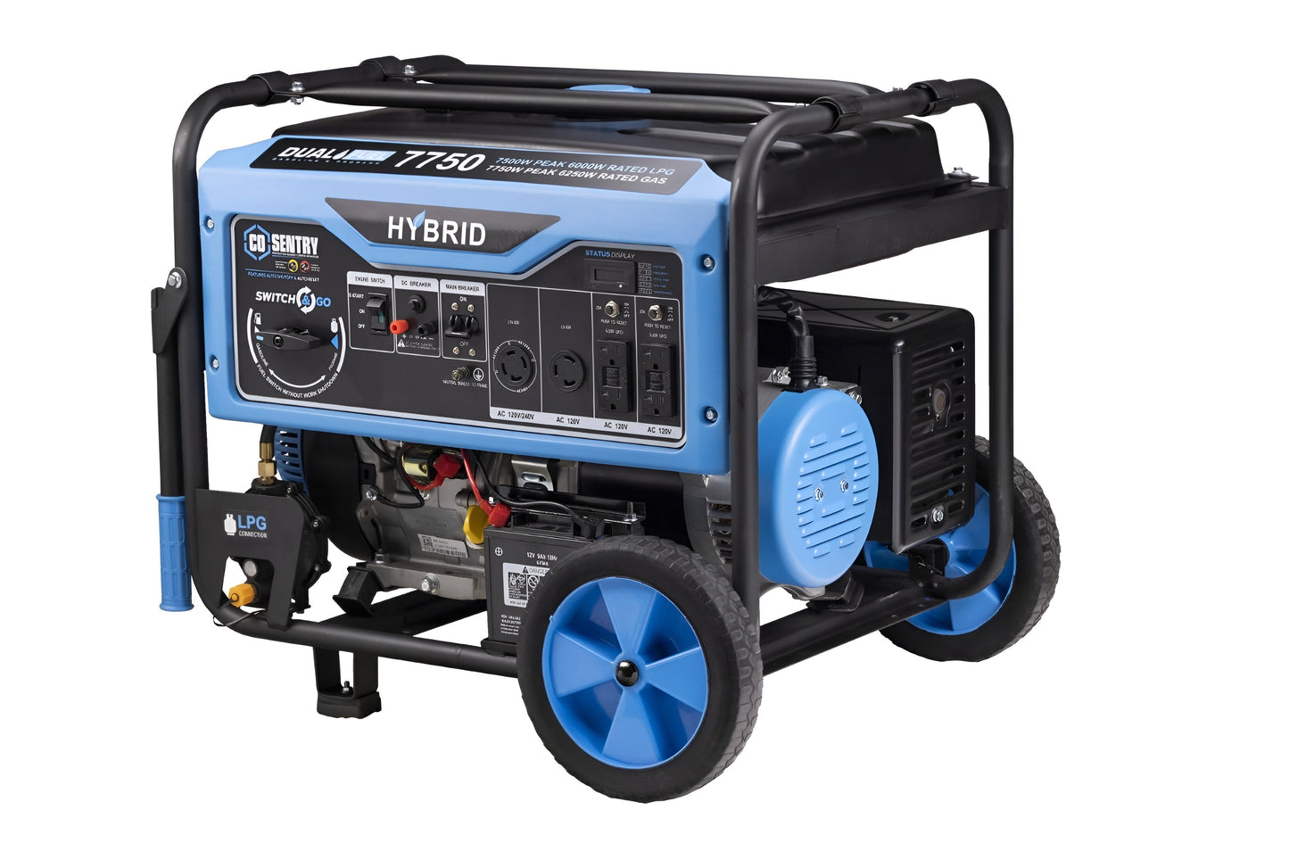 Pulsar PG7750BCO 7,750-Watt Dual-Fuel Generator with CO Alert - PowerGen USA - PG7750BCO