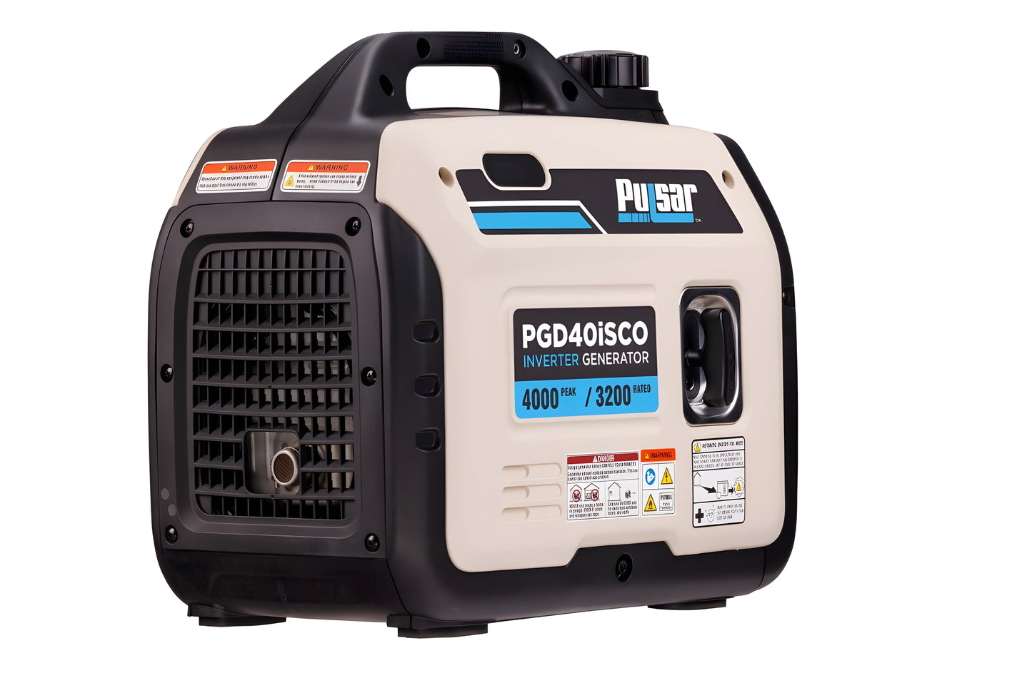 Pulsar PGD40ISCO 4000W Super Quiet Inverter Gasoline Powered Generator with Recoil Start and CO Shutdown - PowerGen USA - PGD40iSCO