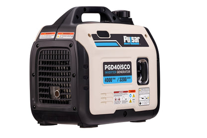 Pulsar PGD40ISCO 4000W Super Quiet Inverter Gasoline Powered Generator with Recoil Start and CO Shutdown - PowerGen USA - PGD40iSCO