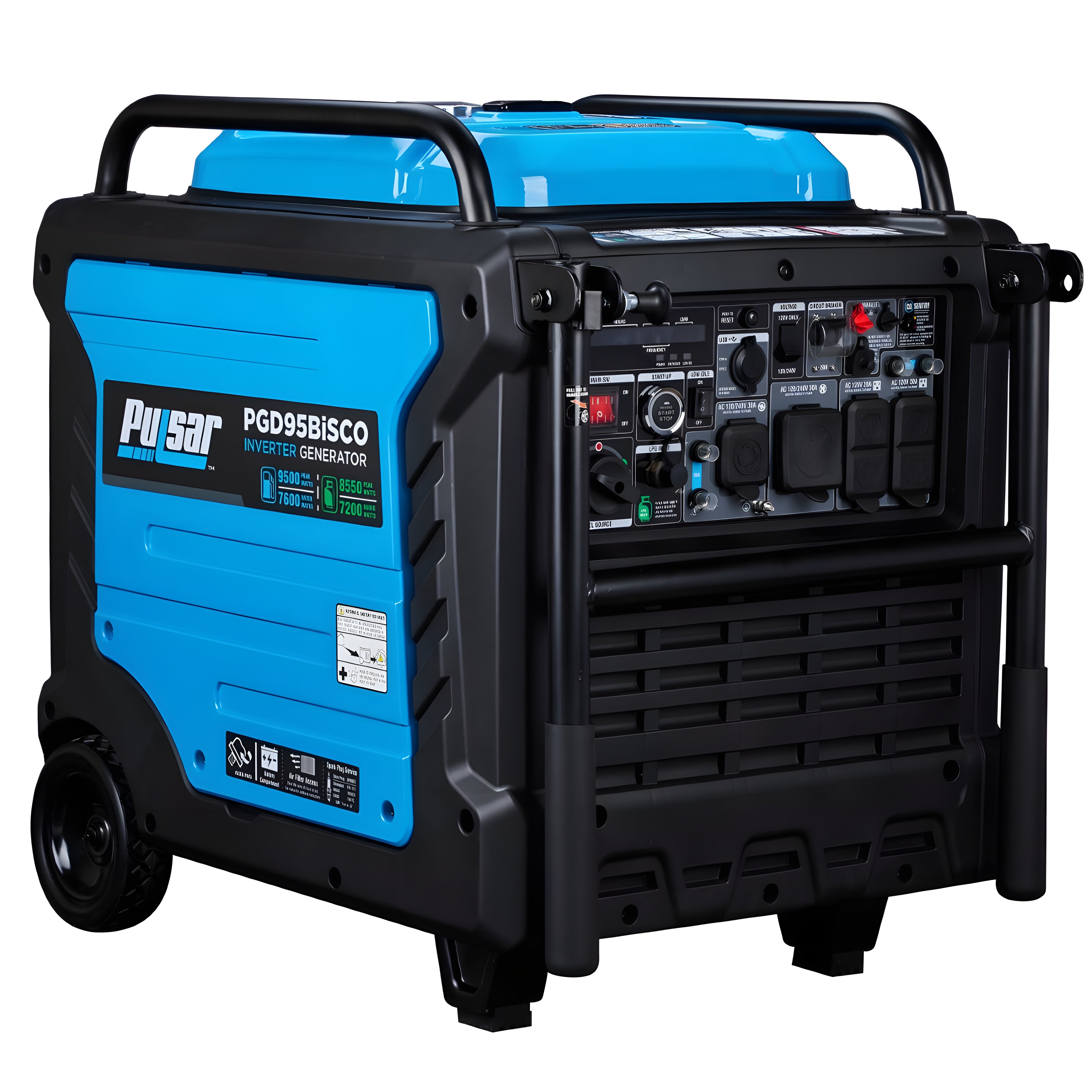 Pulsar PGD95BISCO Pulsar 9,500 Watt Super Quiet Dual Fuel Inverter Generator with CO Alert and Remote Start - PowerGen USA - PGD95BISCO
