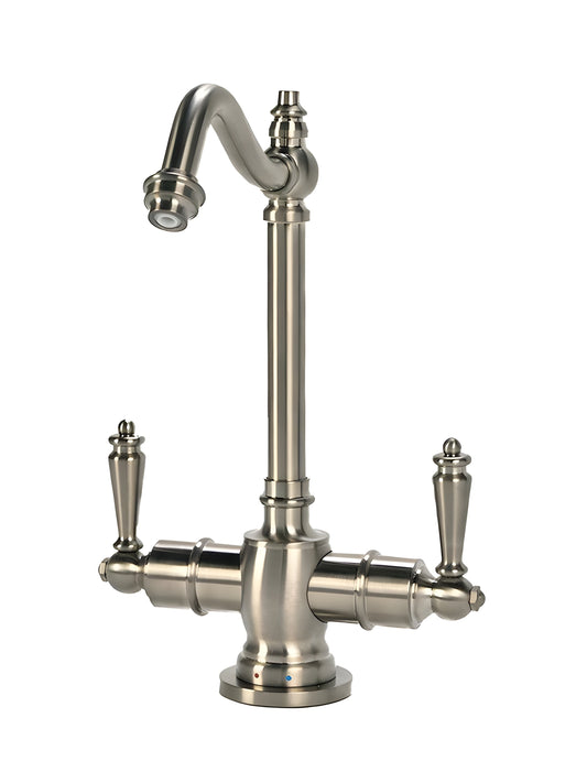 AquaNuTech Traditional Hook Spout Hot & Cold Water Filtration Faucet New - HC2100-CH