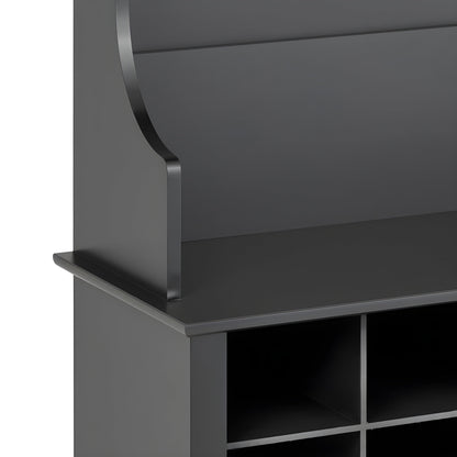 Prepac 60" Wide Hall Tree with 24 Shoe Cubbies - Available in 4 Colors - DSOG-0013-1