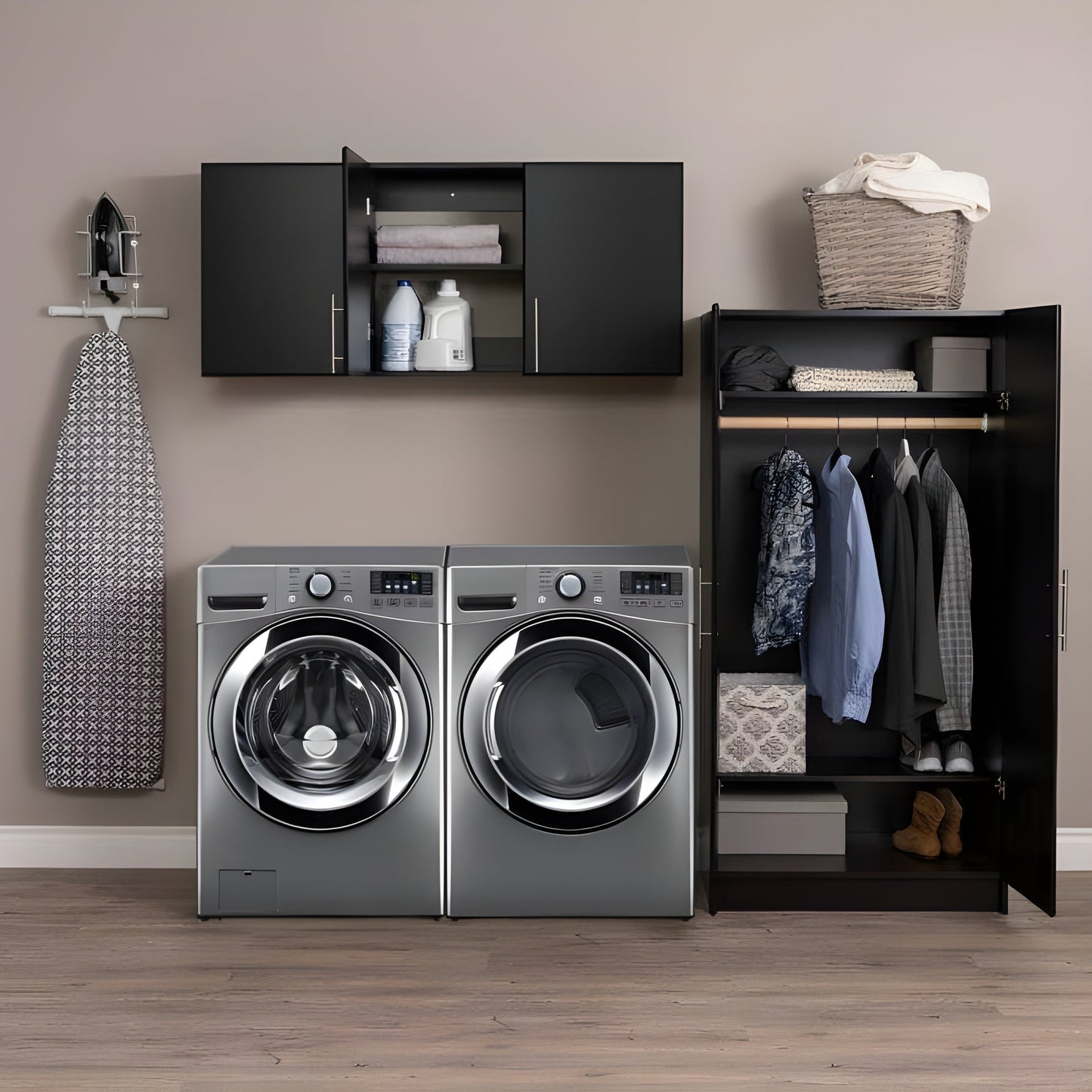 Prepac Elite 86" 2 Piece Storage Cabinet Set E - Available in 3 Colors - BRSX-1014-2M