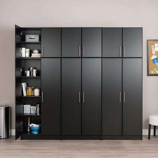 Prepac Elite 96" 6 Piece Storage Cabinet Set D - Available in 4 Colors - BRSX-1013-6M