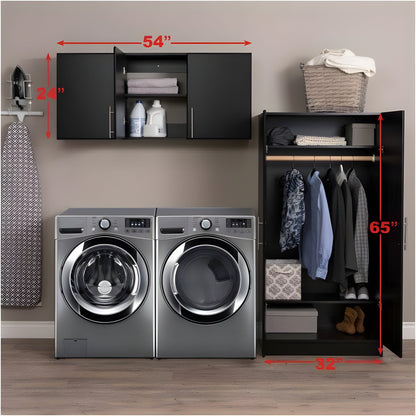 Prepac Elite 86" 2 Piece Storage Cabinet Set E - Available in 3 Colors - BRSX-1014-2M