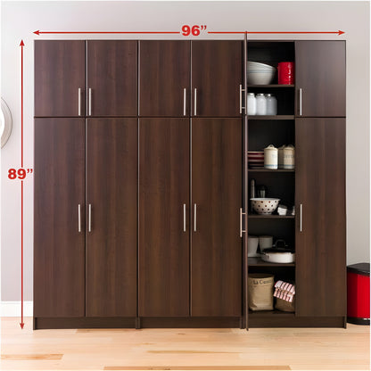 Prepac Elite 96" 6 Piece Storage Cabinet Set D - Available in 4 Colors - BRSX-1013-6M