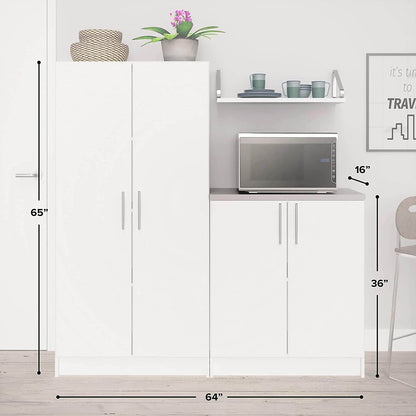 Prepac Elite 2 Piece Storage Set J - Available in 2 Colors - BRSX-1019-2M