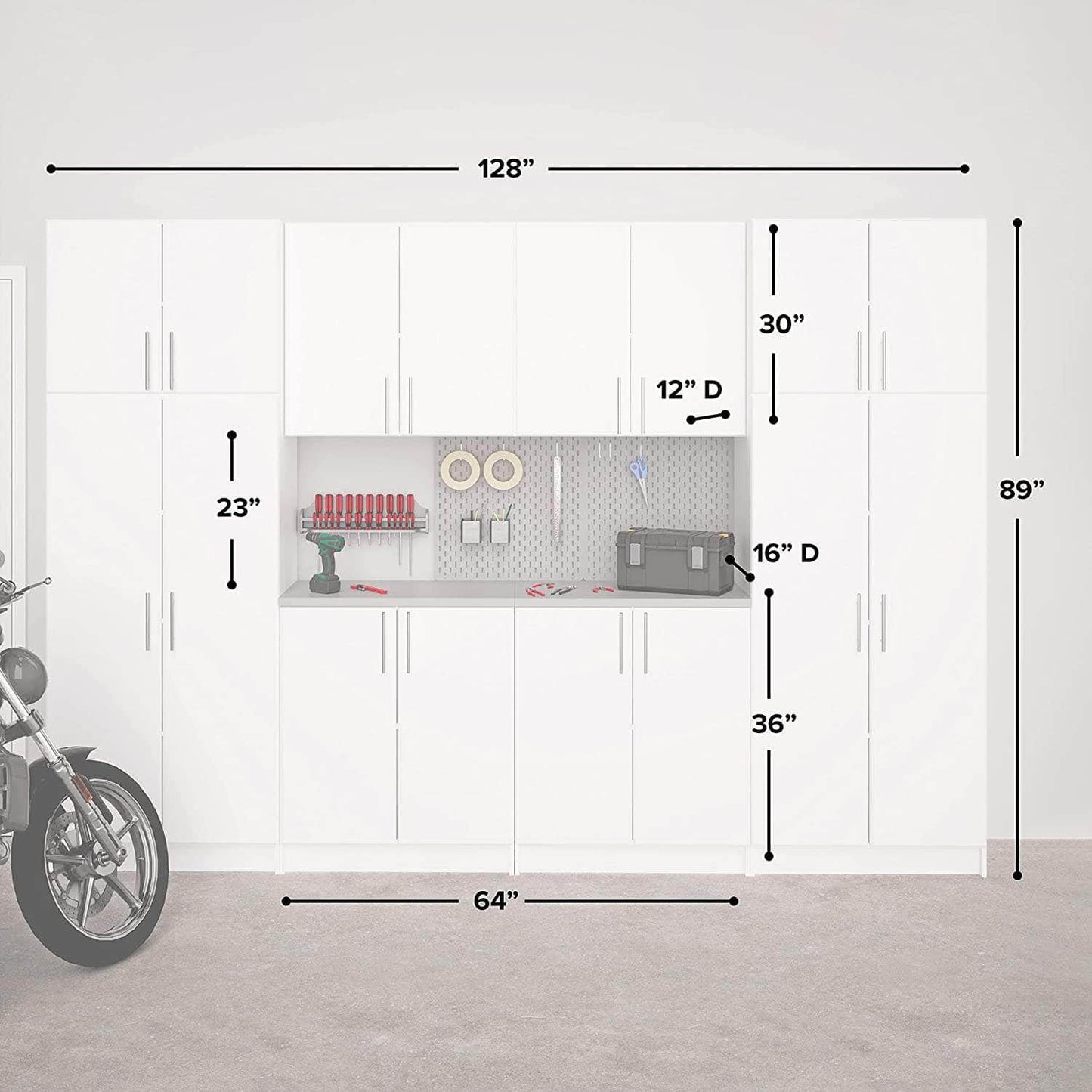 Prepac Elite 8 Piece Storage Set G - Available in 2 Colors - BRSX-1016-8M