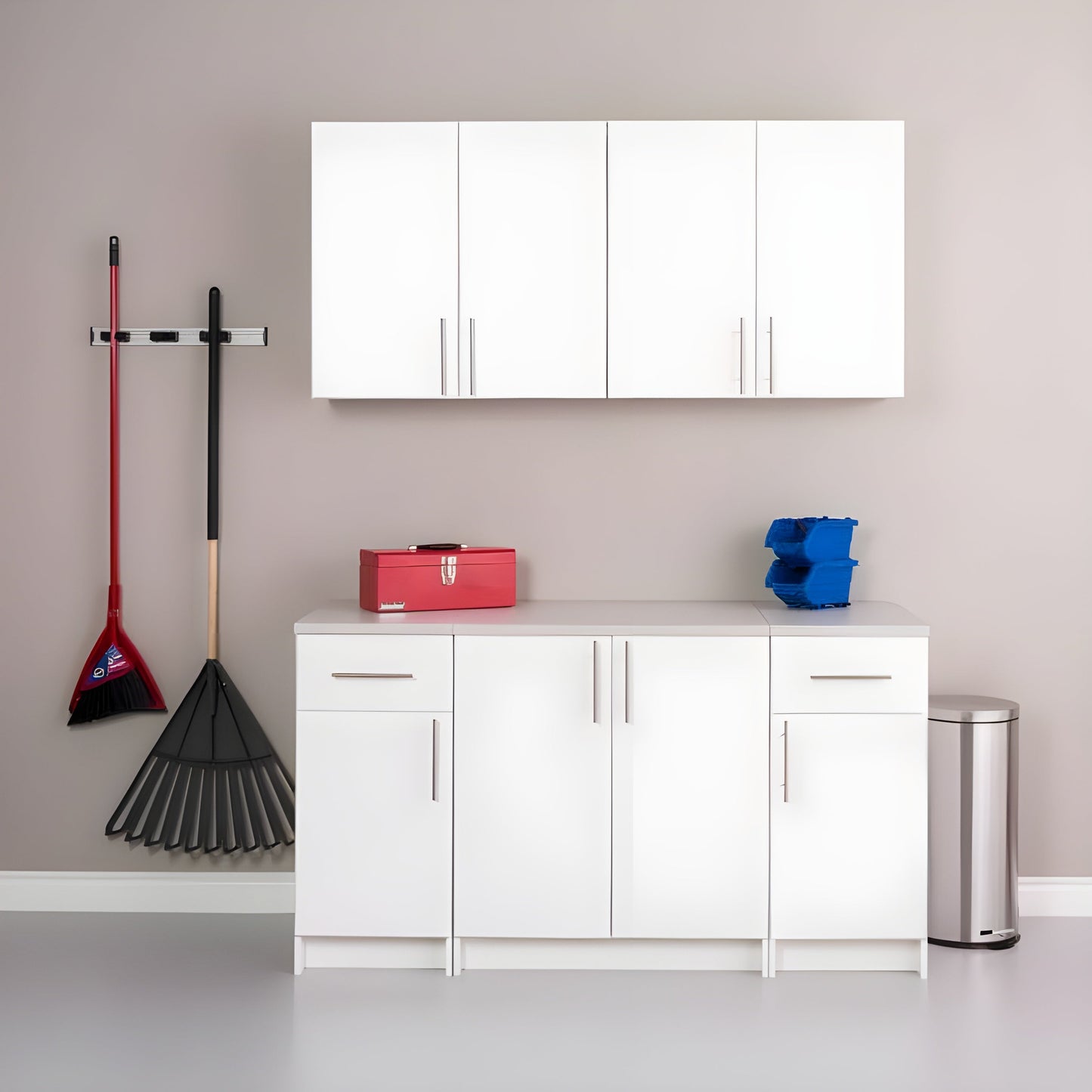 Prepac Elite 64" 5 Piece Storage Cabinet Set B - Available in 2 Colors - BRSX-1011-5M