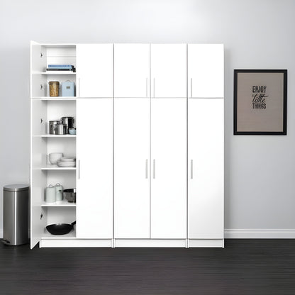 Prepac Elite 80" 6 Piece Storage Cabinet Set C - Available in 2 Colors - BRSX-1012-6M