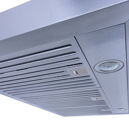 Proline Wall Mount Range Hood - 550 CFM | Stainless Steel | Energy-Efficient | Elite Dream Home - PLSW 755F