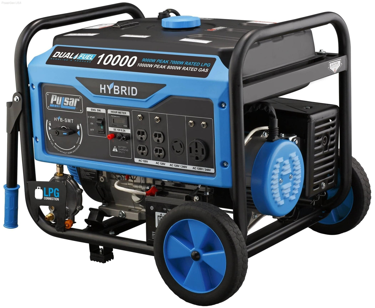 Pulsar PG10000B16- 10,000W Dual Fuel Portable Generator with Switch & Go Capability - PowerGen USA