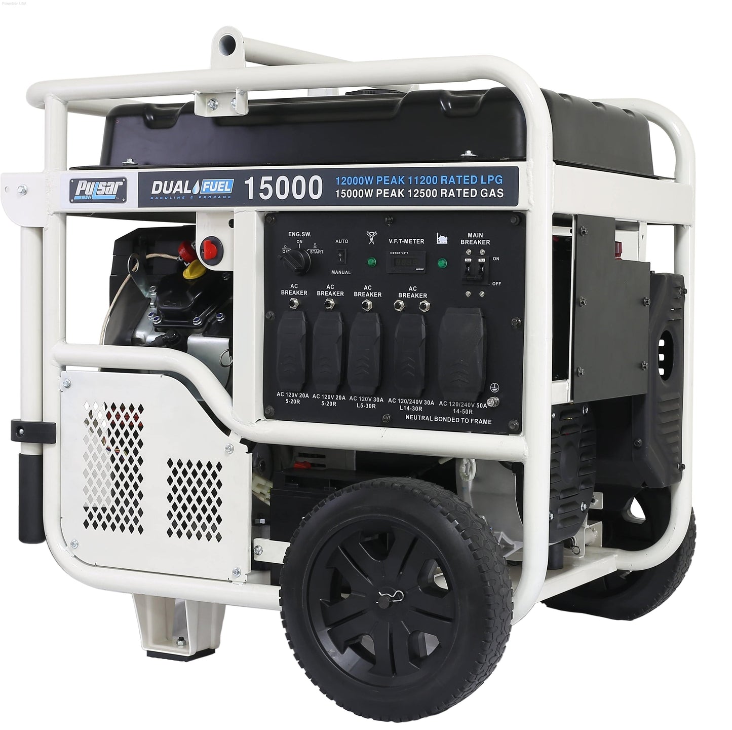 Pulsar PG15KVTWB-15,000W Dual Fuel Portable Generator PowerGen USA - PG15KVTWB