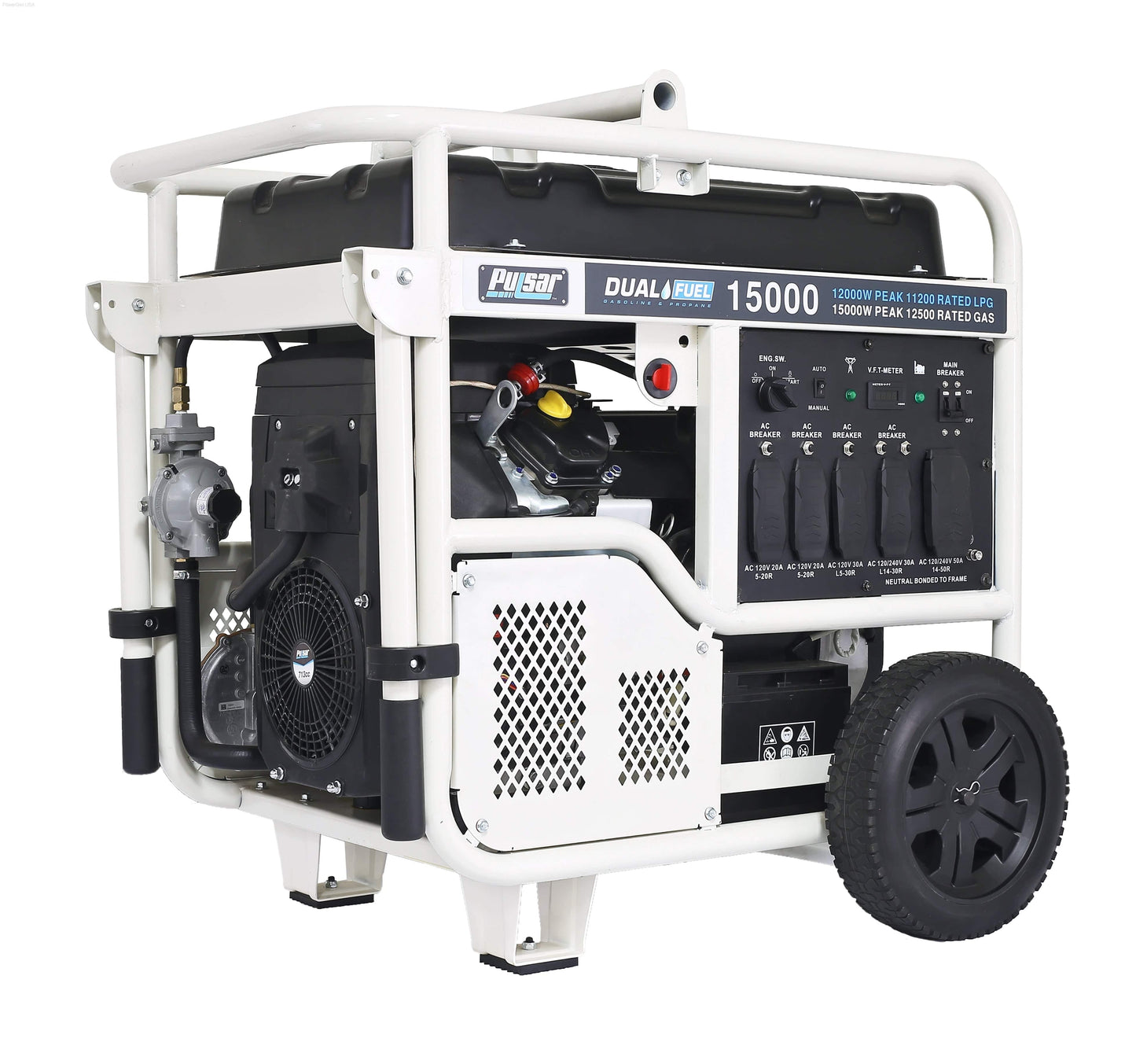 Pulsar PG15KVTWB-15,000W Dual Fuel Portable Generator PowerGen USA - PG15KVTWB