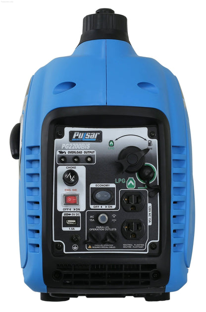 Pulsar PG2200BiS-DUAL-Fuel Inverter 2200W Generator RATED 1800W, Carb Approved - PowerGen USA - PG2200BiS