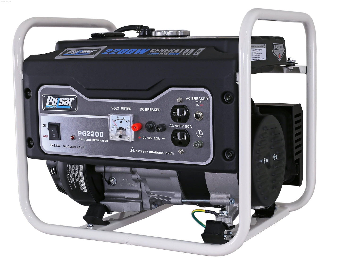 Pulsar PG2200R-2200W Generator RATED 1600W Carb Approved - PowerGen USA - PG2200R
