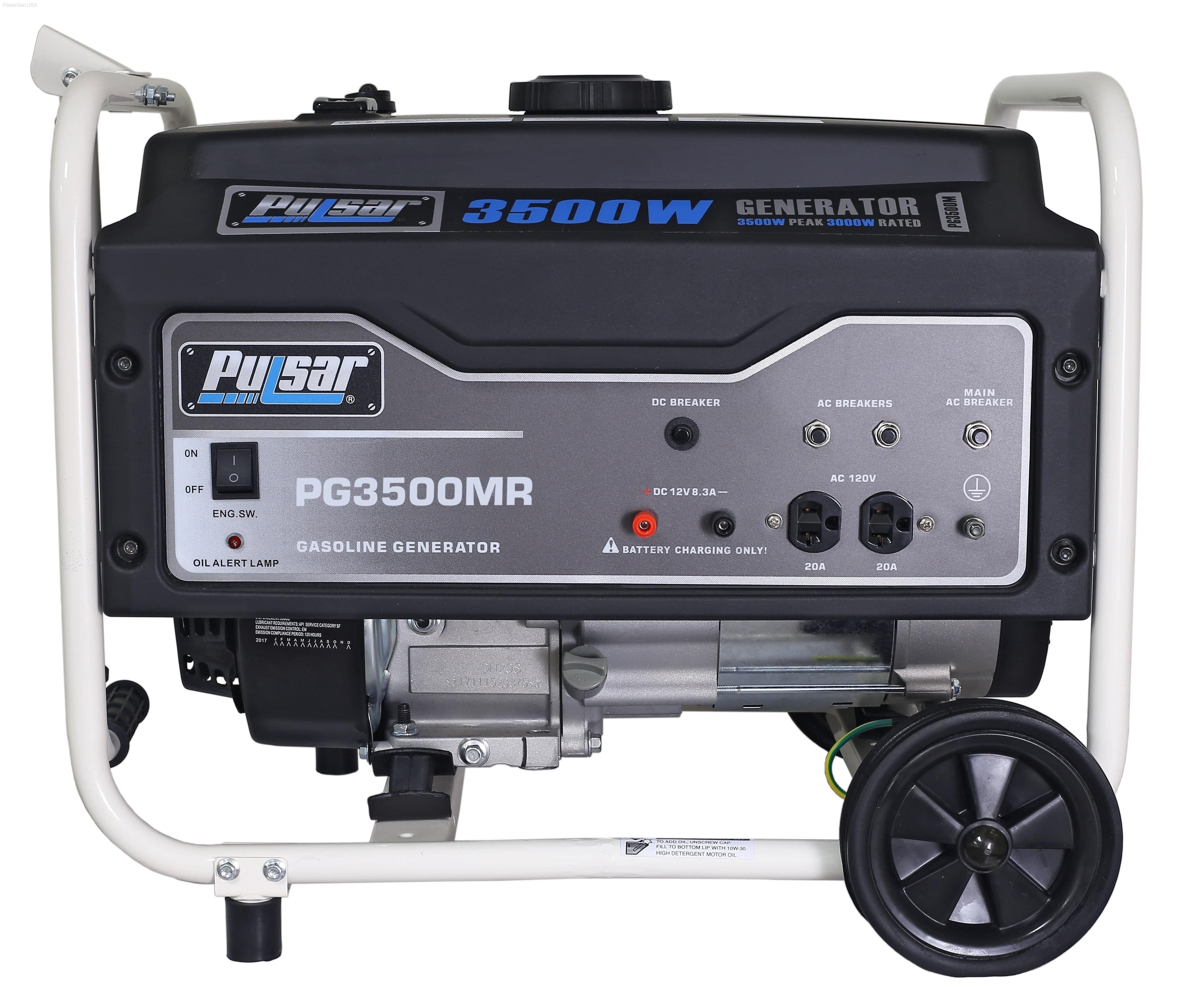 Pulsar PG3500MR-3500W Generator RATED 3000W - PowerGen USA - PG3500MR
