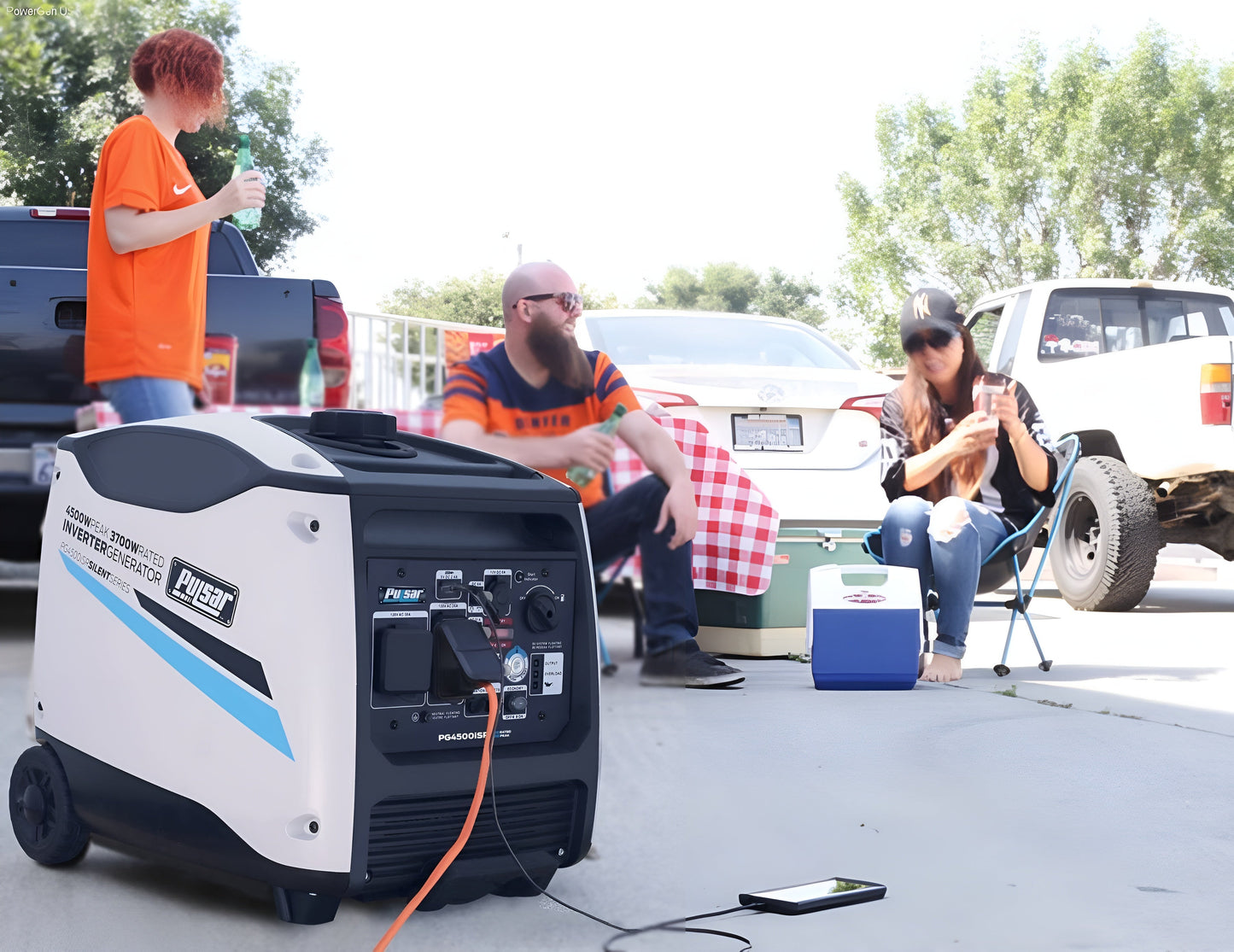 Pulsar PG4500iSR Inverter 4500W Generator, RATED 3700W Gas Generators PowerGen USA - PG4500iSR