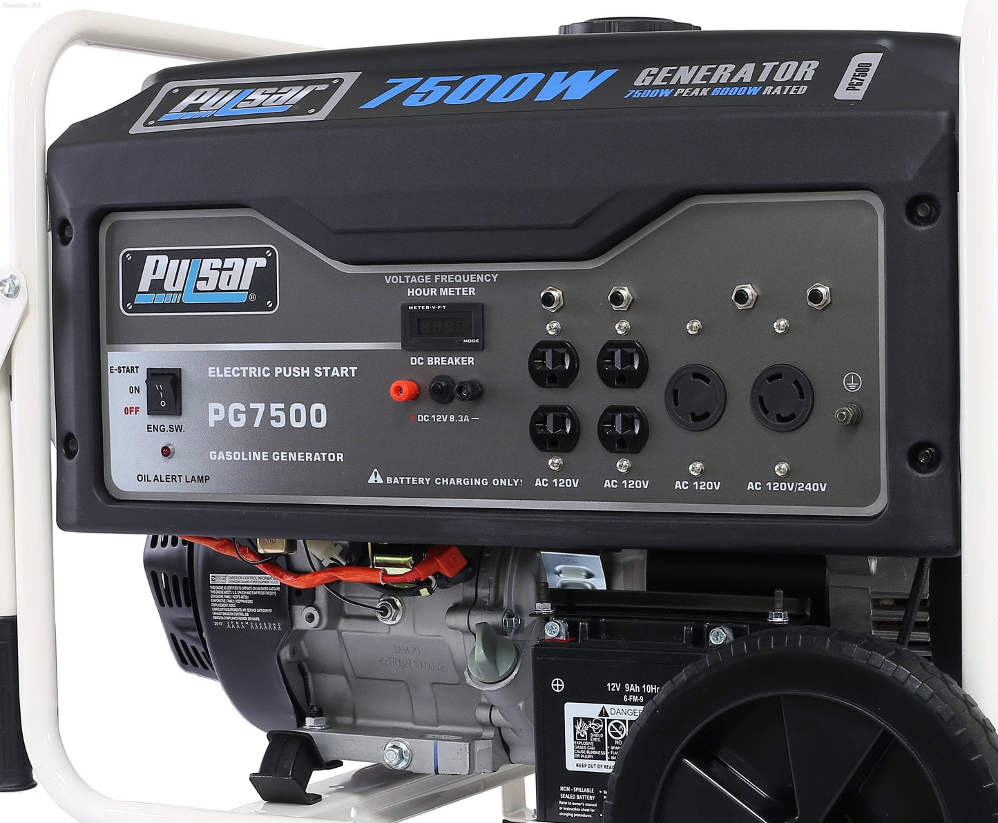 Pulsar PG7500-7500W Generator RATED 6000W - PowerGen USA - PG7500