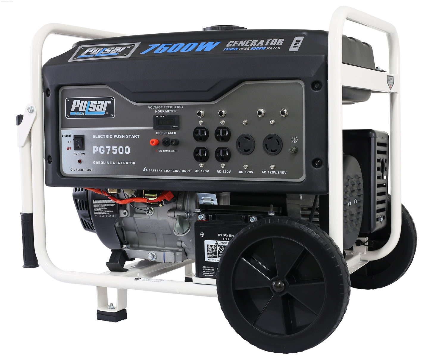Pulsar PG7500-7500W Generator RATED 6000W - PowerGen USA - PG7500
